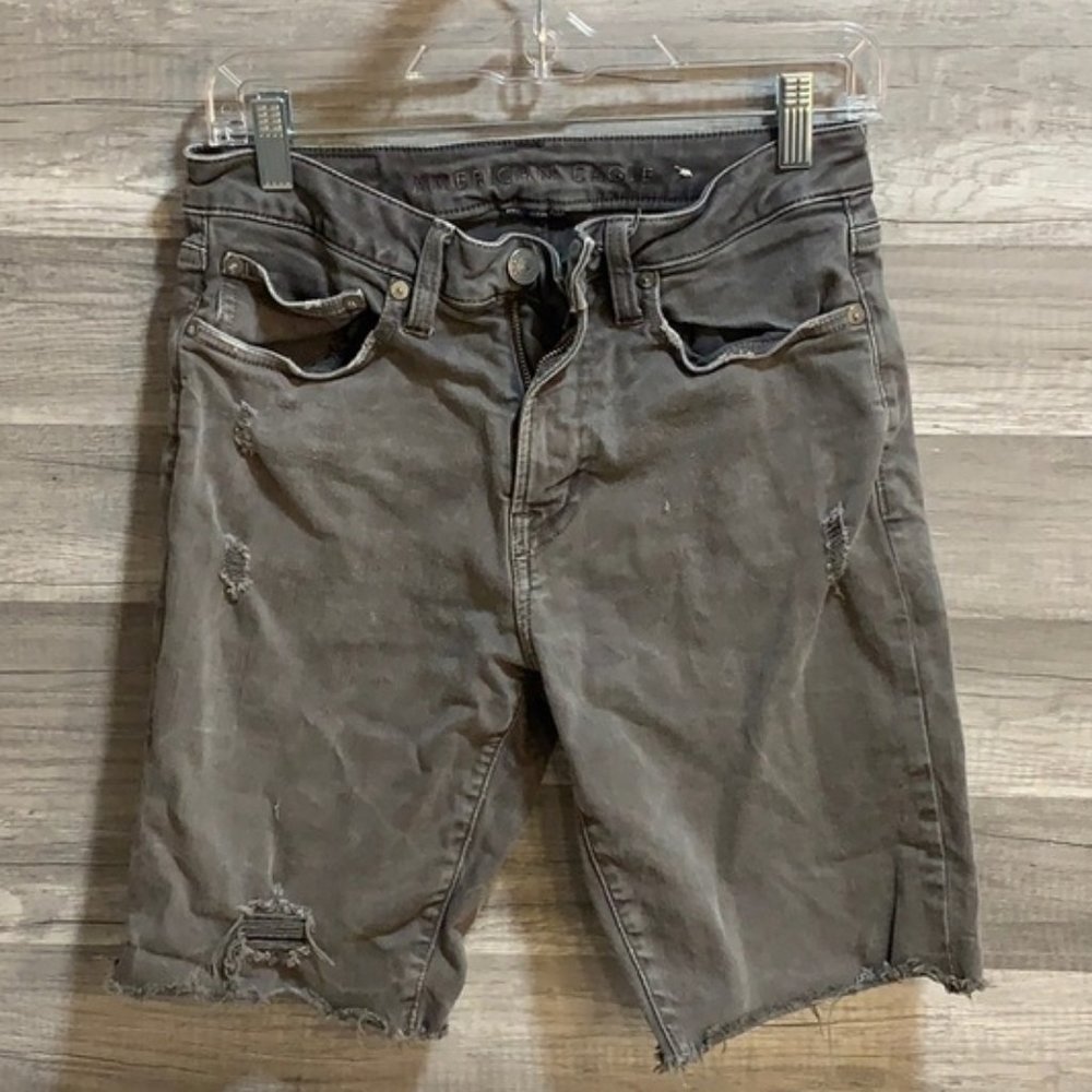 Men’s Black Jean Shorts